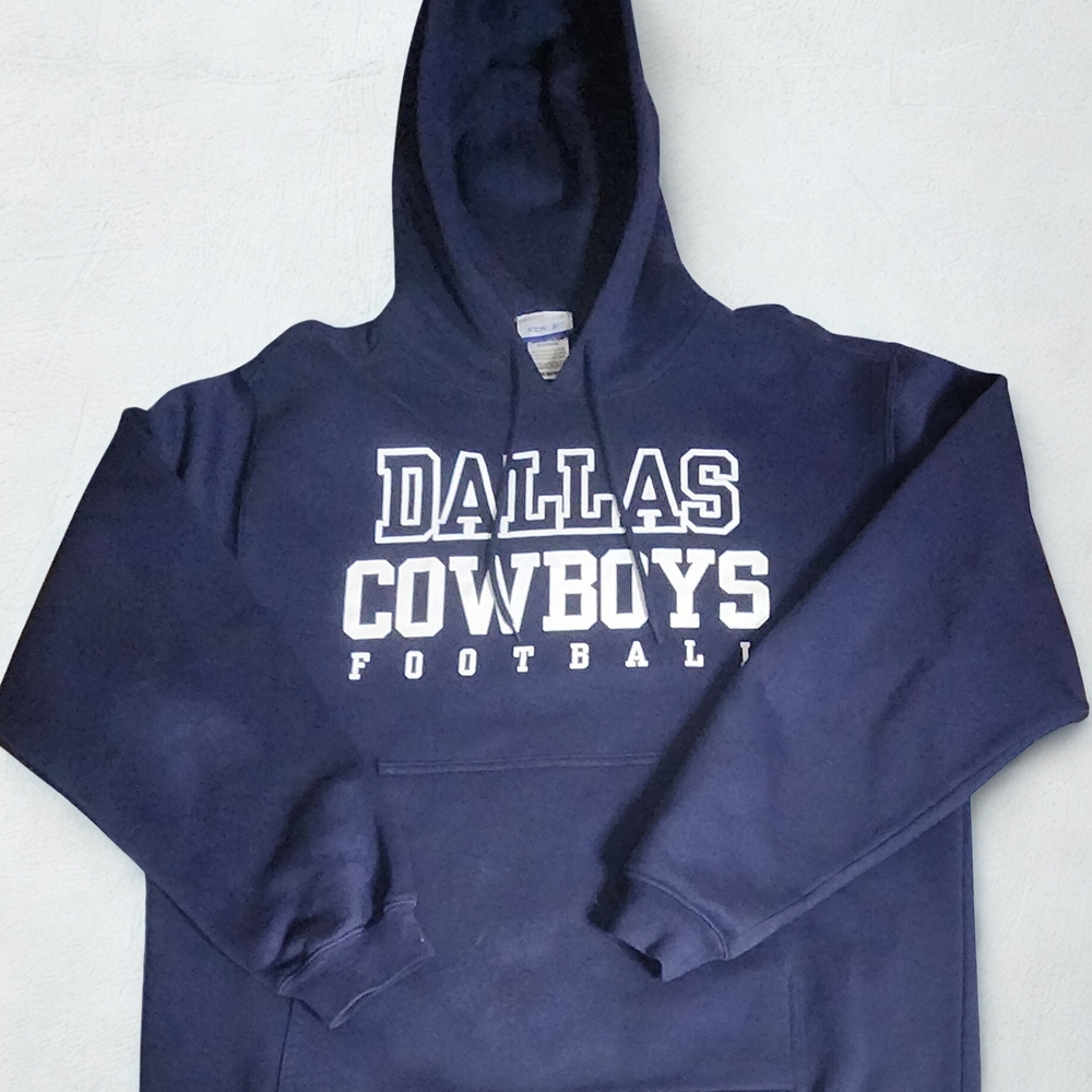 Reebok Dallas Cowboys Hoodie Medium Navy NFL Pullover